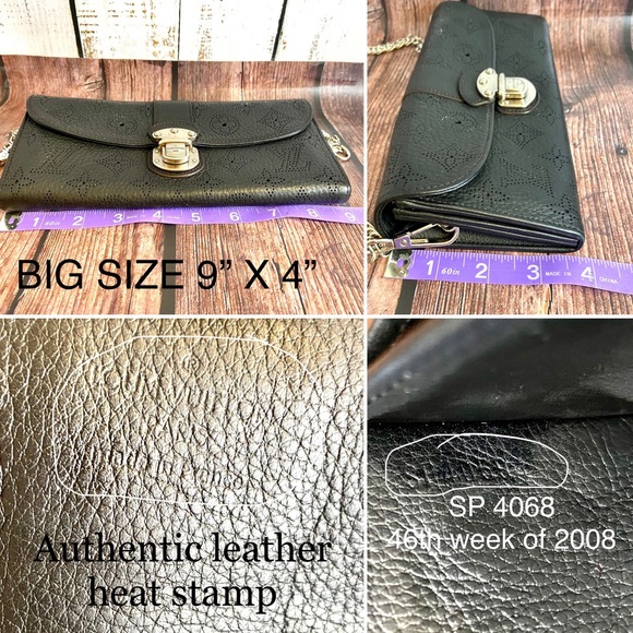 Louis Vuitton Mahina leather wallet crossbody - Picture 6 of 16